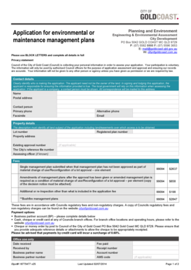 Safeway hiring near me - Environmental Management Plan Application - Gold Coast City ... - goldcoast qld gov