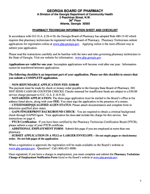 Department Of Pharmacy Georgia - Fill and Sign Printable Template Online