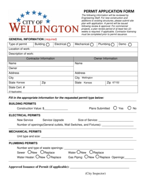 Permit Application Form