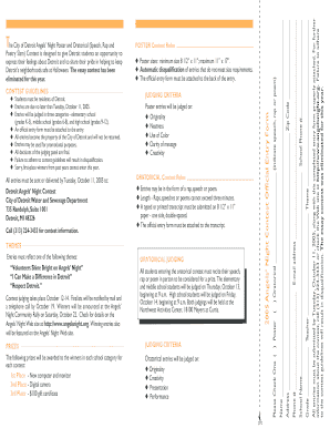 Detroit Angels’ Night Contest Entry Form