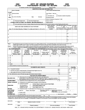 Grand Rapids Partnership Income Tax Return