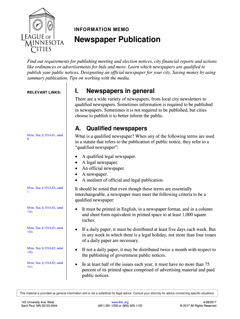 Newspaper Publication Preview on Page 1