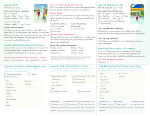 Aquatic Park Concession Package