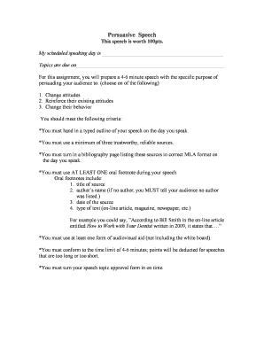 Persuasive speech - Persuasive Speech204doc - sps186