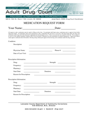 Medication Request Form
