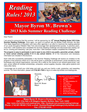 2013 Kids Summer Reading Challenge
