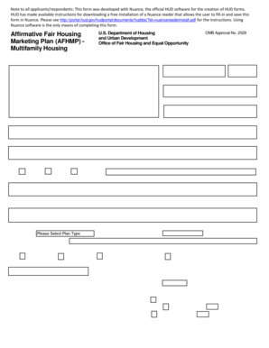 HUD Affirmative Fair Housing Marketing Plan