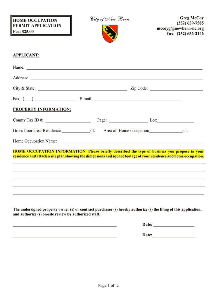 City of new bern building permits Fill out & sign online DocHub