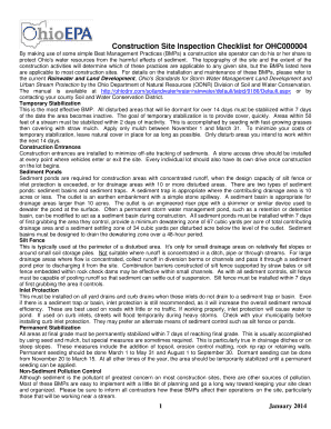 Construction Site Inspection Checklist