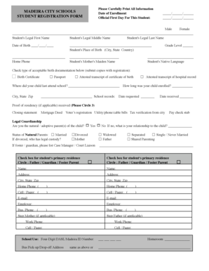Student Registration Form