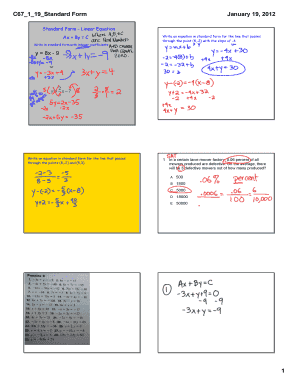 1/19 Standard form examples and answers - Madeira City Schools - madeiracityschools