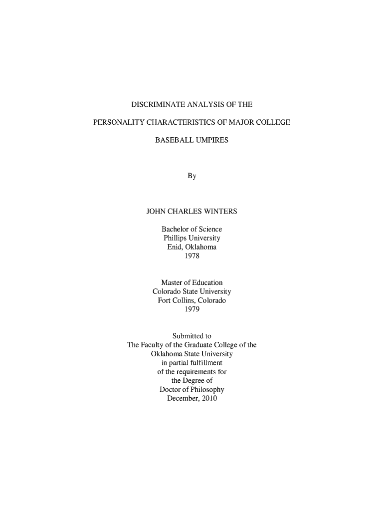 DISCRIMINATE ANALYSIS OF THE PERSONALITY Preview on Page 1