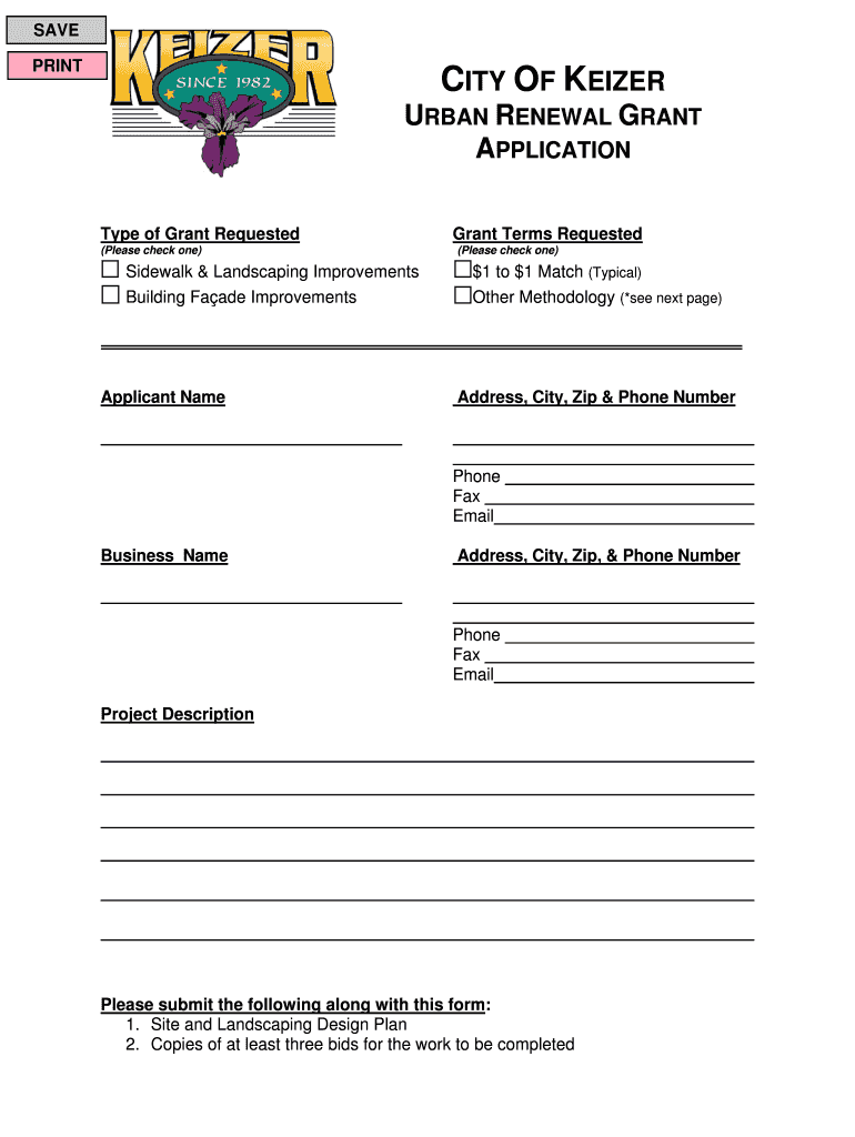 Urban Renewal Grant Preview on Page 1