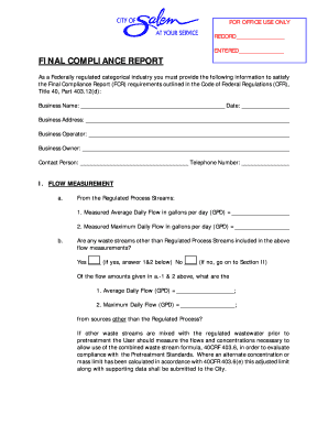 Final Compliance Report