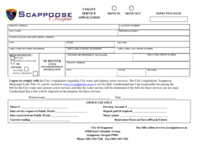 Utility Service Application