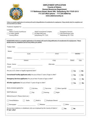 Employment Application