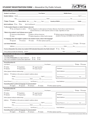 Student Registration Form
