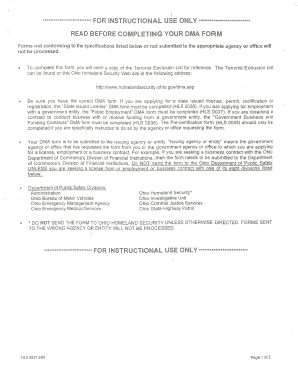 Ohio Public Employment Terrorist Exclusion Declaration