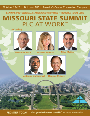 Missouri State Summit Registration Form