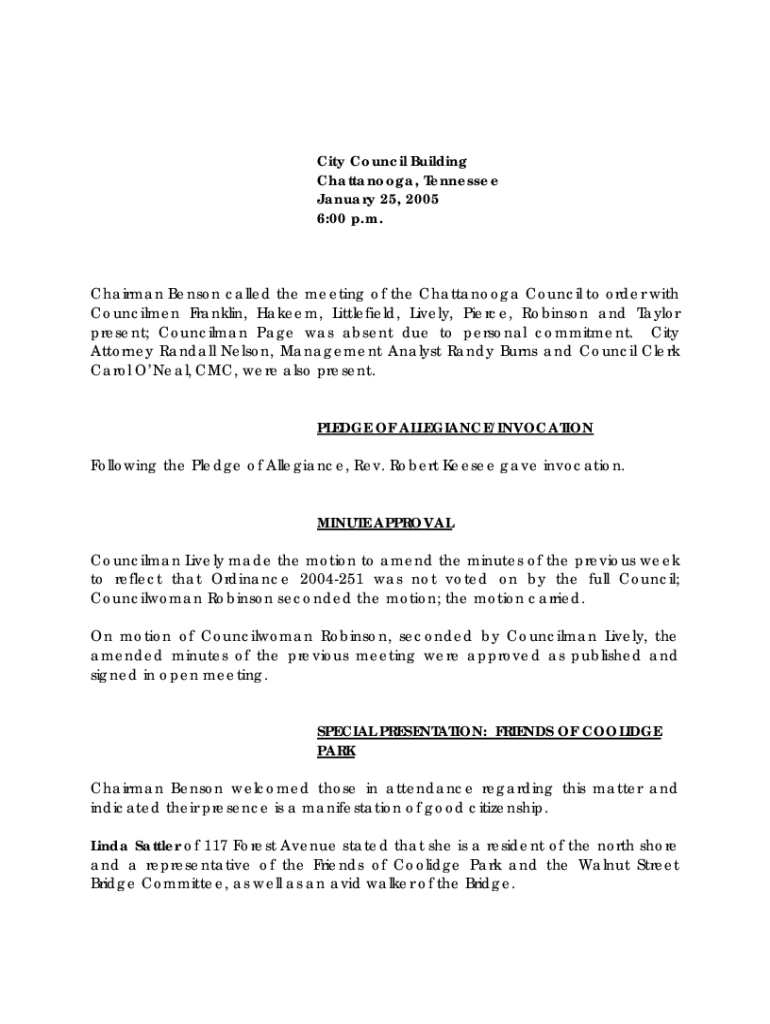 chattanooga city-council-filesAgendaCity Council Building Chattanooga, Tennessee February 15 Preview on Page 1