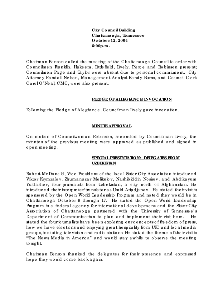 production chattanooga city-council-filesAgendaCity Council Building Chattanooga, Tennessee November Preview on Page 1