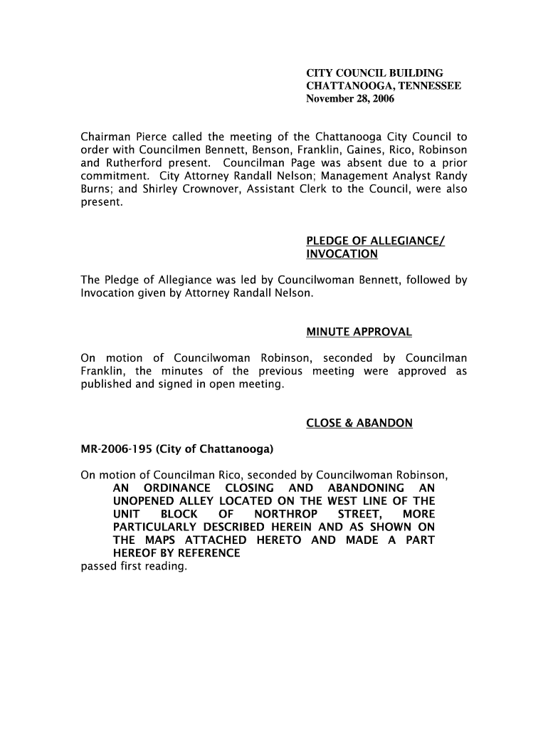 and Rutherford present - chattanooga Preview on Page 1