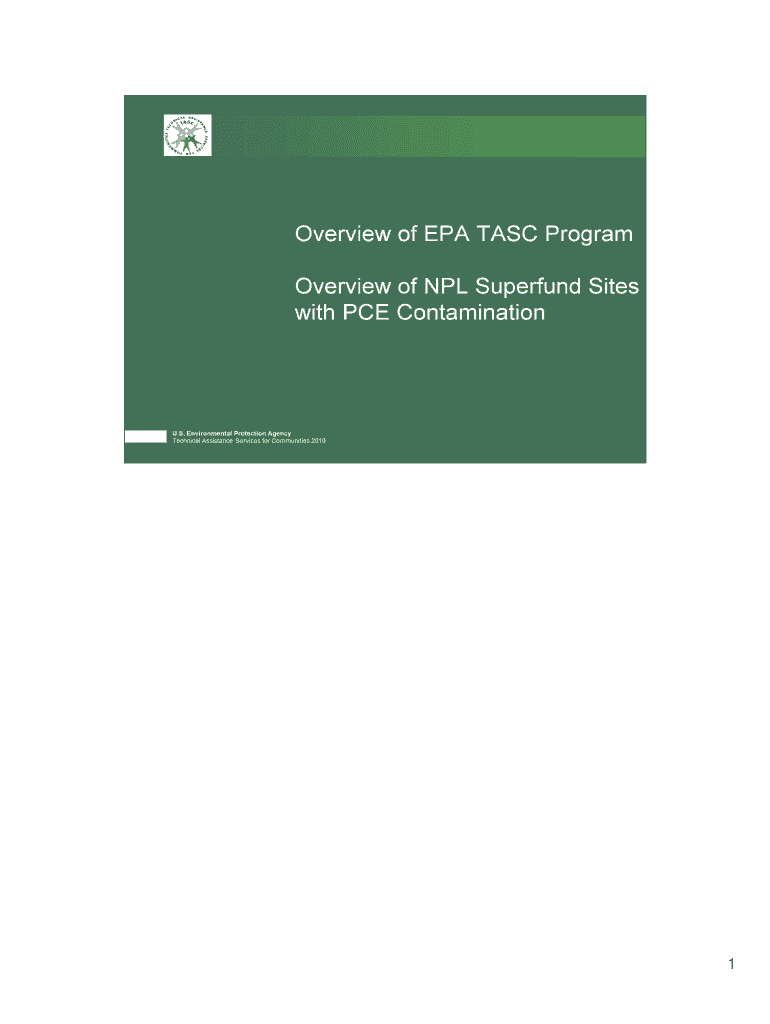 TASC Program Services Preview on Page 1