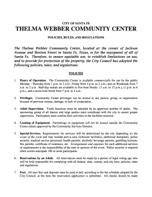 thelma webber community center