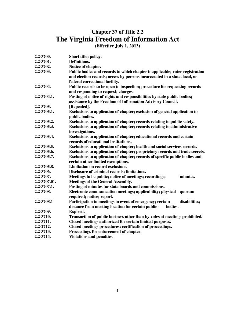 Public bodies and records to which chapter inapplicable voter Preview on Page 1