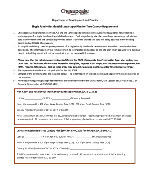 Single Family Residential Landscape Plan