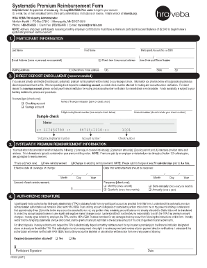 HRA VEBA Premium Reimbursement Form