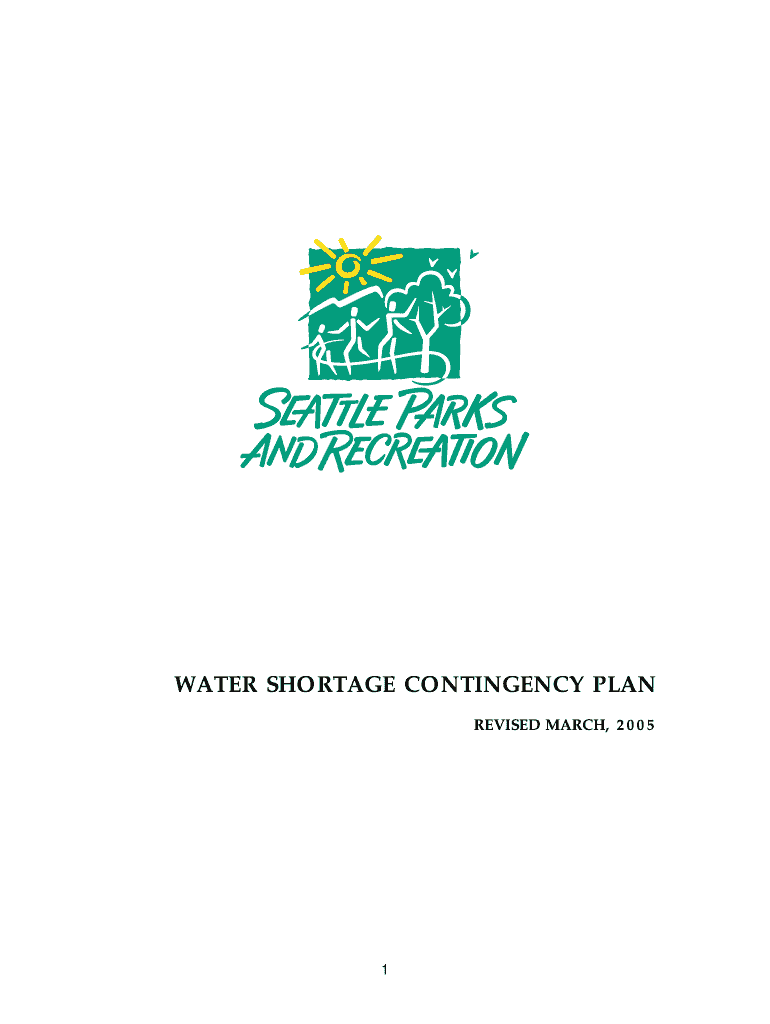 WATER SHORTAGE CONTINGENCY PLAN - City of Seattle - seattle Preview on Page 1