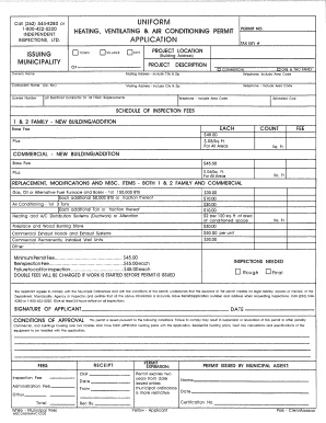HVAC Permit Application