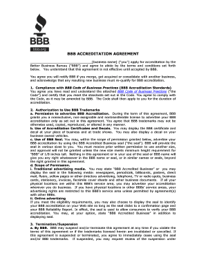 BBB Accreditation Agreement