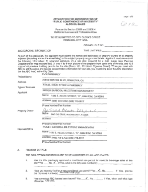 California Alcohol Sales Application