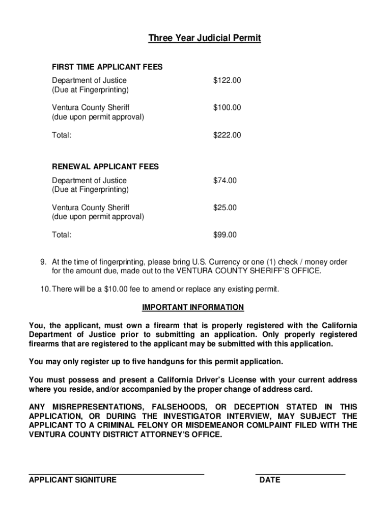 ventura county ccw renewal Preview on Page 1