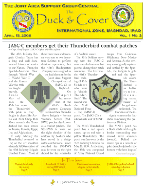 JASG-C members get their Thunderbird combat patches