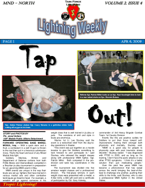 MND NORTH PAGE 1 VOLUME 2, ISSUE 4 Tap APR 6, 2009 Referee Sgt - static dvidshub