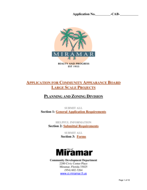 APPLICATION FOR COMMUNITY APPEARANCE BOARD - ci miramar fl