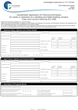 Householder Application for Planning Permission