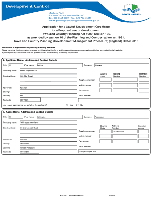 Lawful Development Certificate Application