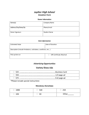 Donation Form - Edline