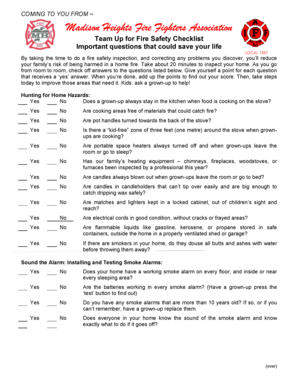 Fire Safety Checklist