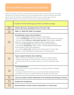 Uniform Borrower Assistance Form
