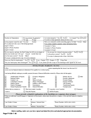 Borrower Financial Information Form 1126