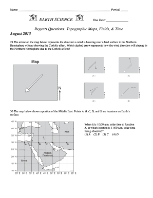Earth Science Regents Exam Questions
