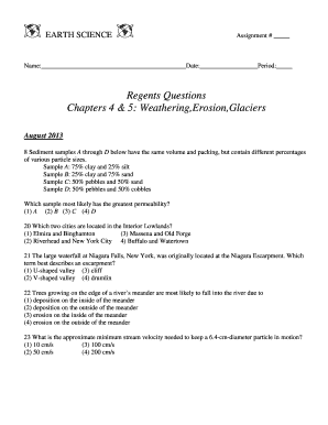 Earth Science Assignment