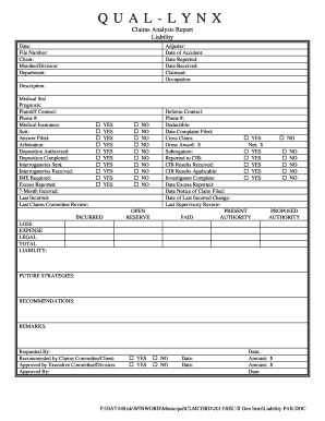 Claims Analysis Report