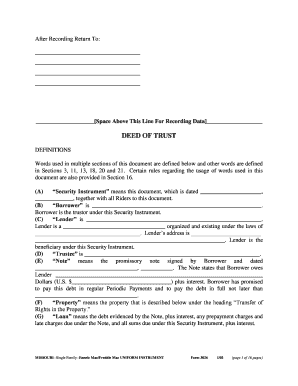 Missouri Deed of Trust