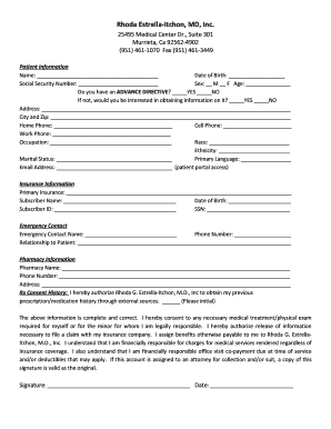 Patient Information and Consent Form